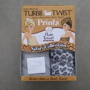 Turbie Twist Safari Collection 2 Pack Hair Towels